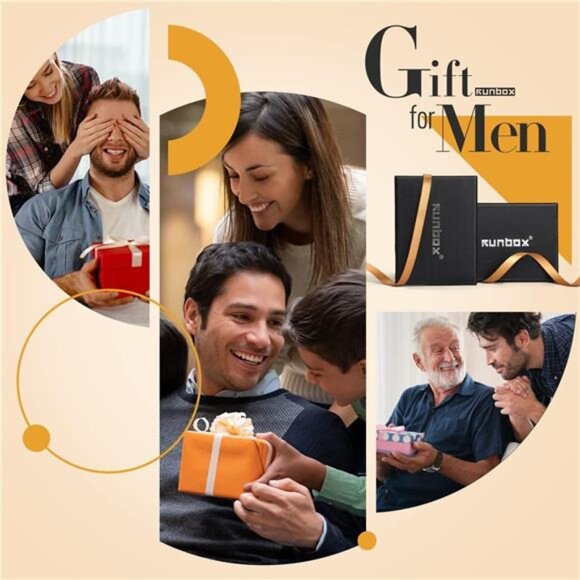 Wallet for Men Slim Rfid Leather 2 ID Window With Gift Box - Picture 6 of 6